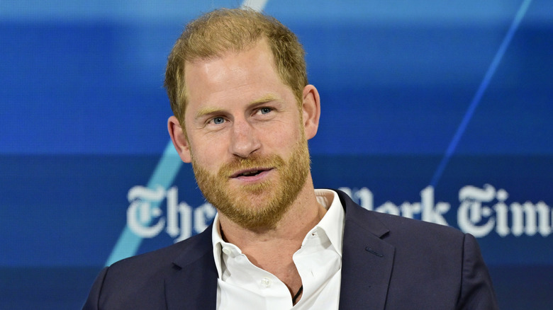 Prince Harry speaks onstage during The New York Times Dealbook Summit 2024 in New York City (2024)