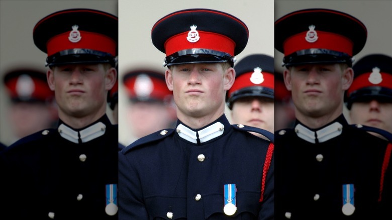 Prince Harry in his military uniform in 2006