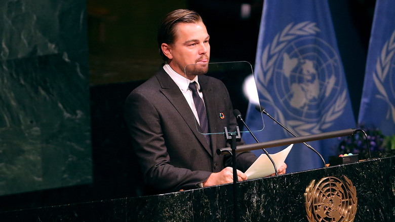 DiCaprio addressing UN about Paris Climate Accords