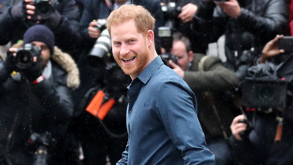 Prince Harry smiling