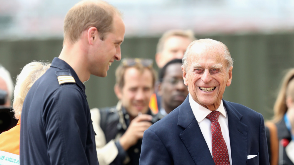 Prince William and Prince Philip