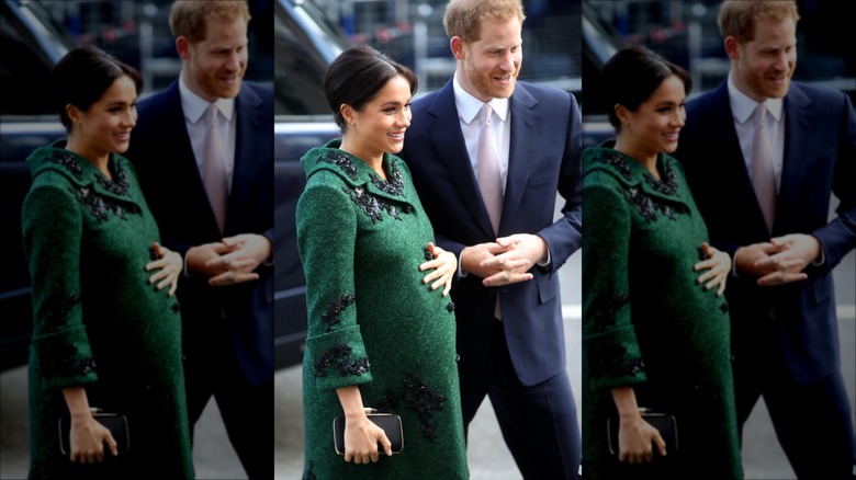 Pregnant Megan Markle with Prince Harry