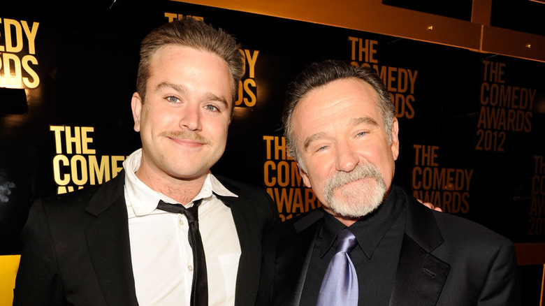 Zak Williams with his father Robin Williams