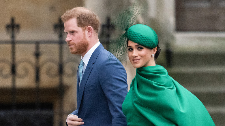 Prince Harry and Meghan Markle walking together