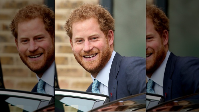 Prince Harry smiling