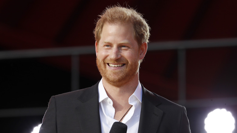 Prince Harry smiling