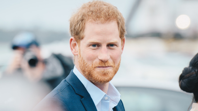 Prince Harry smirk