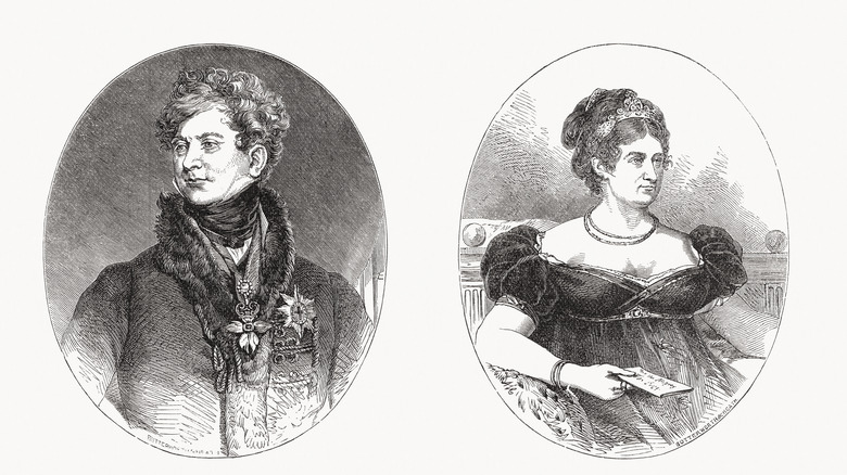 King George IV and Queen Caroline, portraits