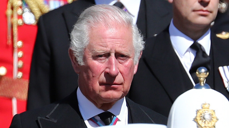 Prince Charles at Prince Philip's funeral