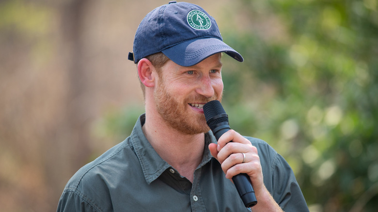 Prince Harry speaking in Malawi