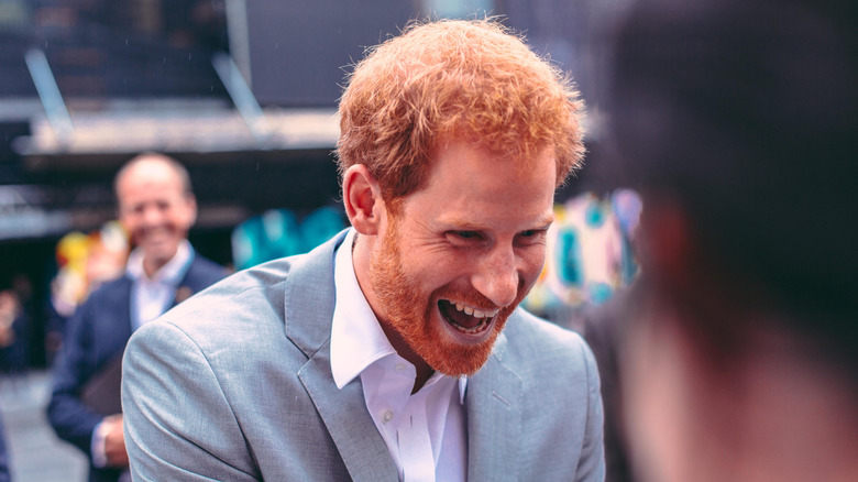 Prince Harry laughing