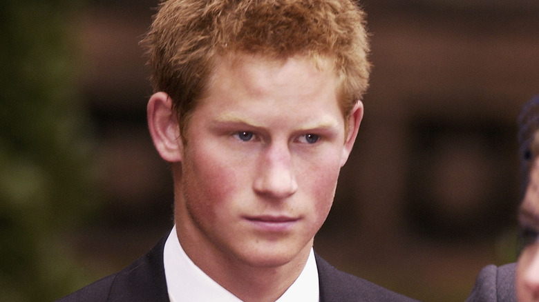 20-year-old Prince Harry looking intense