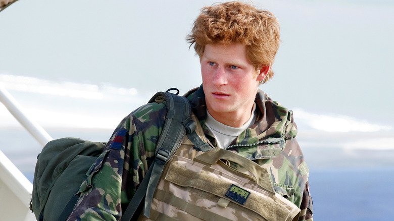 Prince Harry returning from active duty