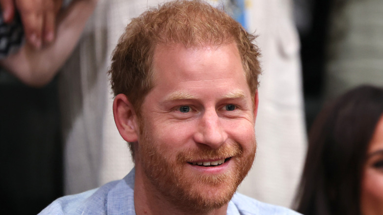 Prince Harry smiling