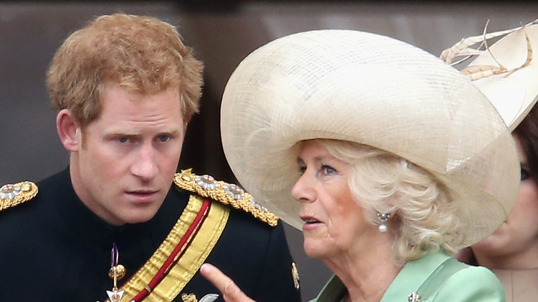 Prince Harry and Camilla Parker Bowles 