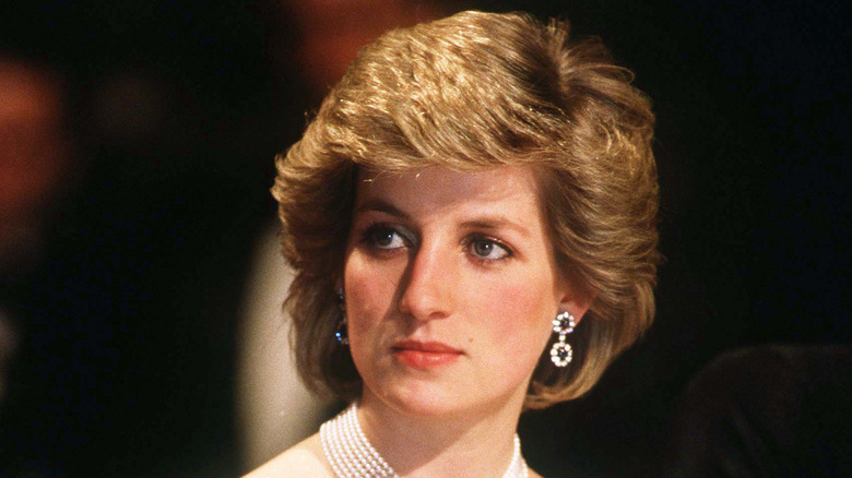 Princess Diana subtly smiling