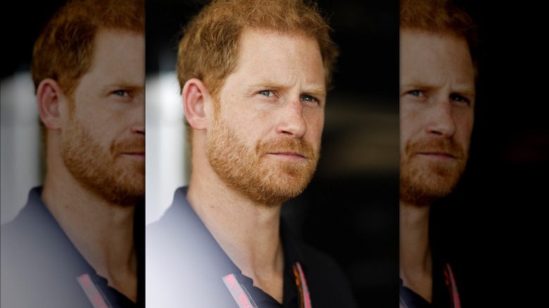 Prince Harry pensive