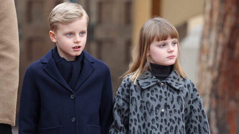 Prince Jacques and Princess Gabriella on the streets of Monaco