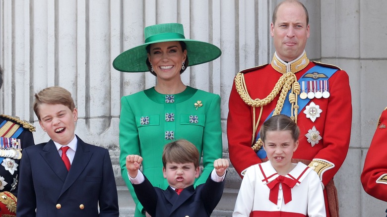 William and Kate with royal kids