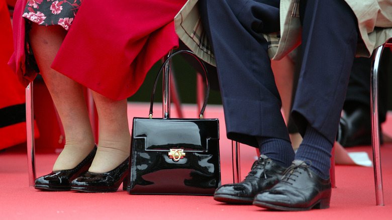 Feet of Queen and Prince Philip