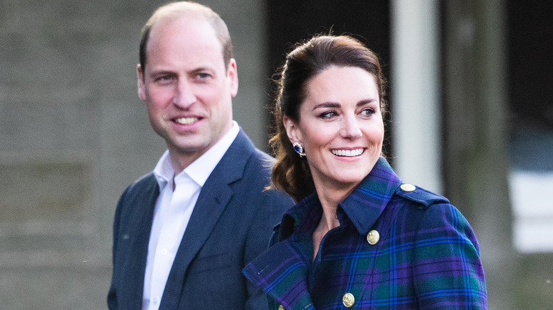 Prince William and Kate Middleton smiling