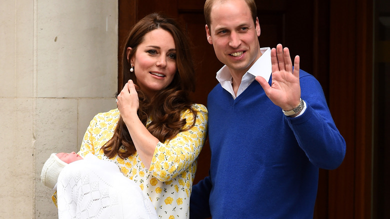 William, Catherine, and baby Charlotte