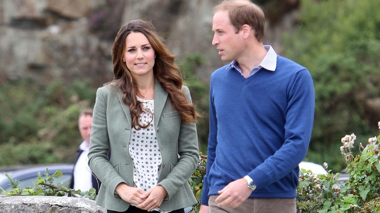 William and Catherine on a walk