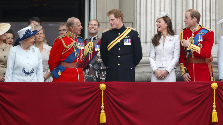 The royal family on the balcony