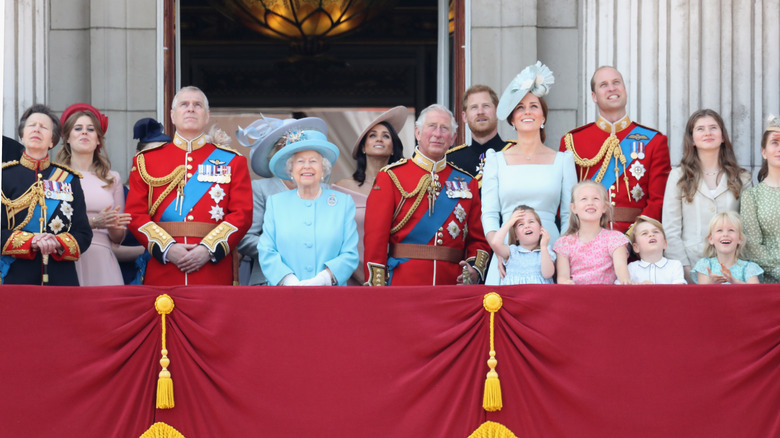 The royal family on the balcony