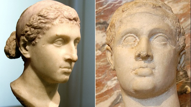 Busts of Cleopatra VII and Ptrolemy XII