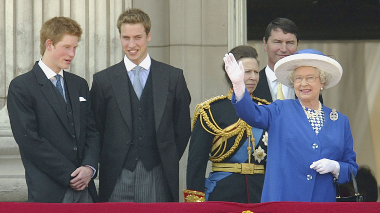 Prince Harry, Prince William, Queen Elizabeth