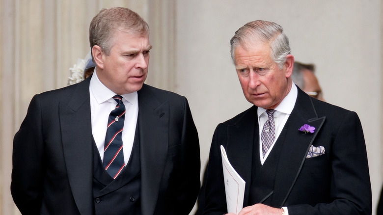 Prince Andrew and Prince Charles