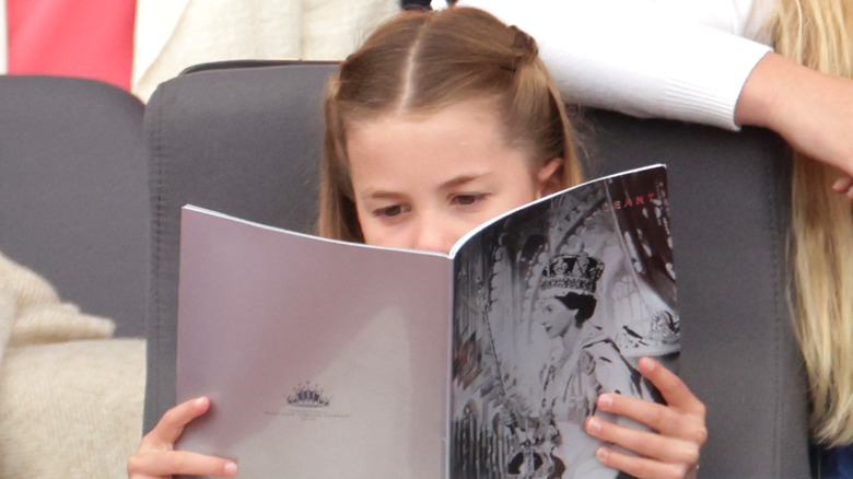 Princess Charlotte reading at the Platinum Jubilee