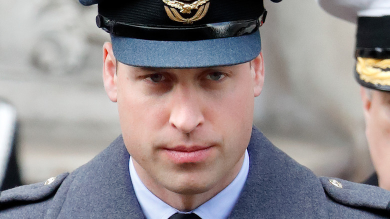 Prince William looking on