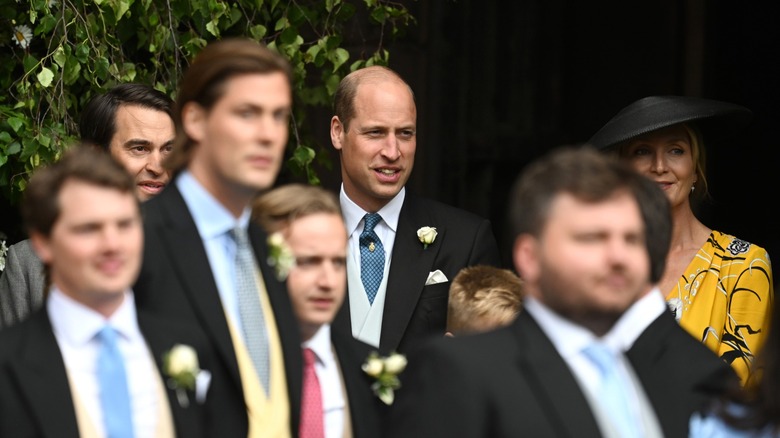 Prince William at a wedding