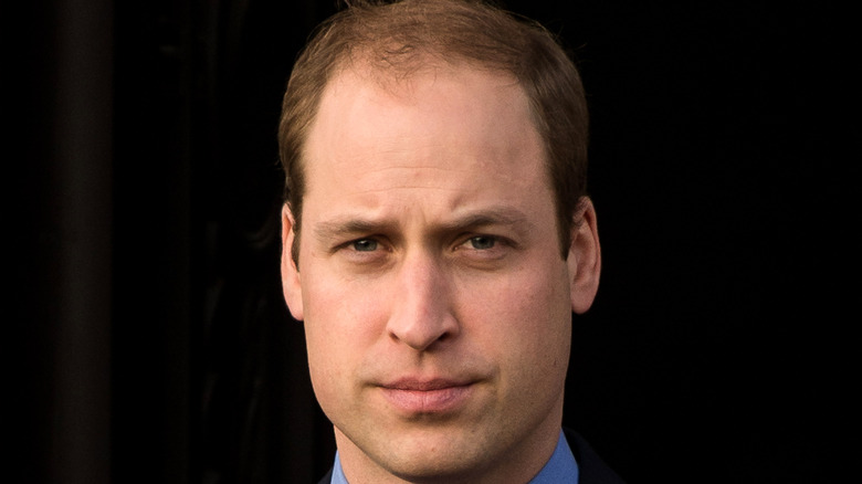 Prince William looking stoic