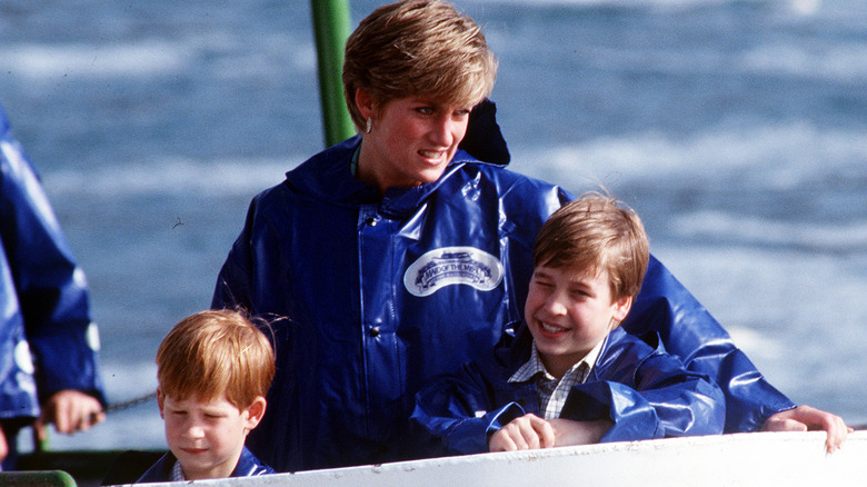 Diana with her sons 