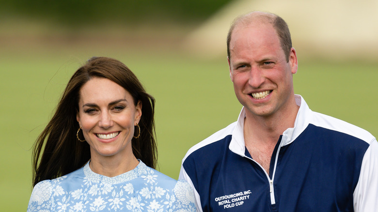 Prince William and Kate at a polo event 