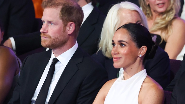 Prince Harry Meghan Markle side profiles