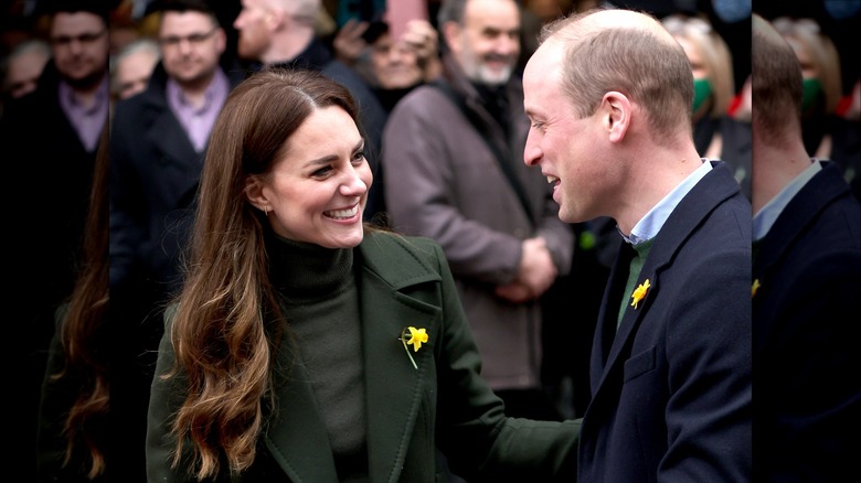 Kate and William laughing together