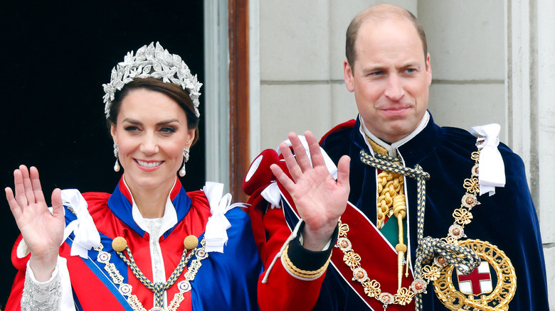 Prince William and Princess Catherine at Charles coronation