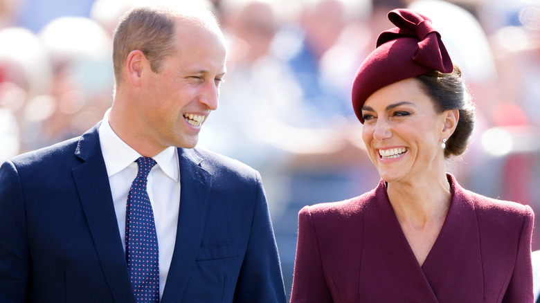 Prince William and Kate Middleton laughing together