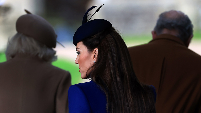 Kate middleton looking into the distance