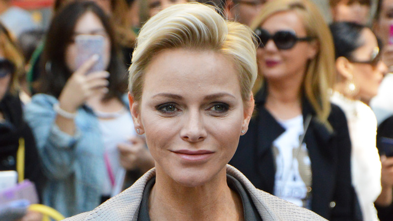 Princess Charlene closeup smiling