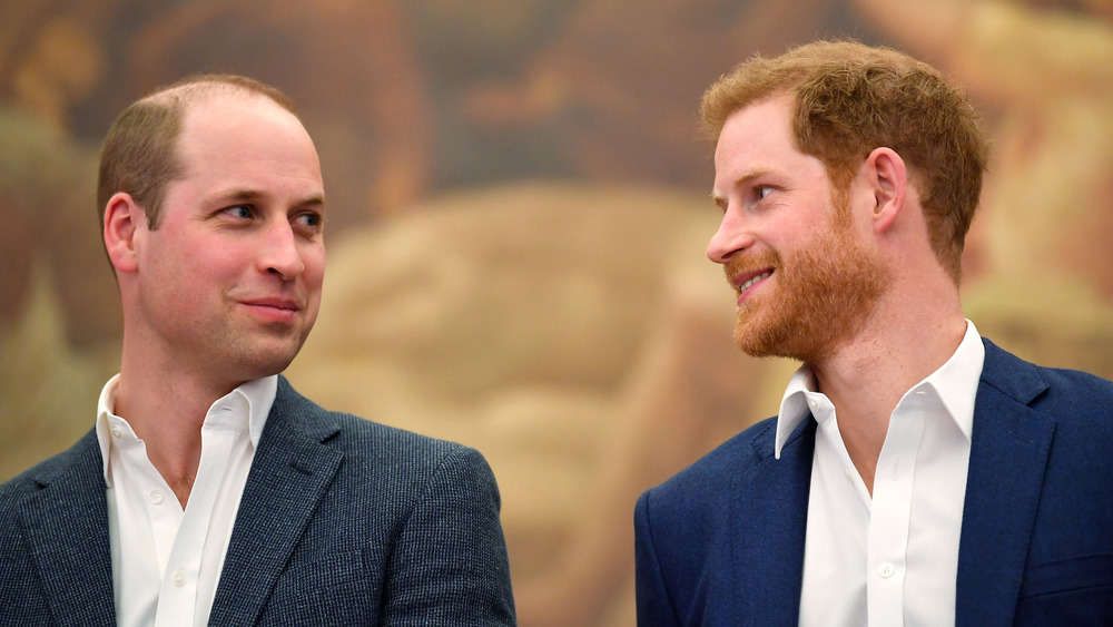 Prince Harry and Prince William at a royal event 