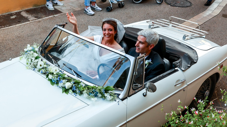 Princess Alexandra of Luxembourg, Nicolas Bagory in convertible