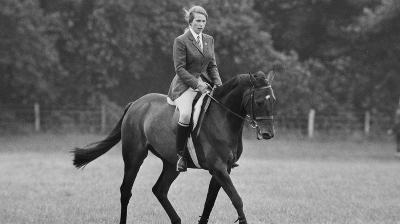 Princess Anne riding 