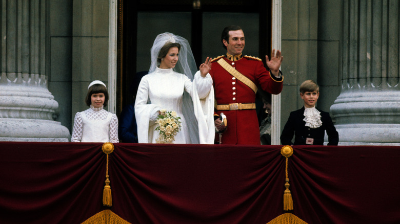 Princess Anne, Mark Phillips wedding day 