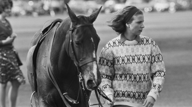 Princess Anne with horse 1964