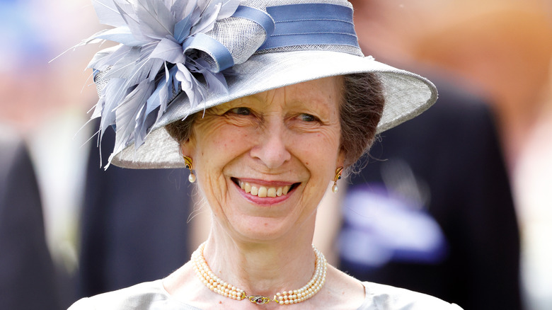 Princess Anne smiling at the 2022 Ascot